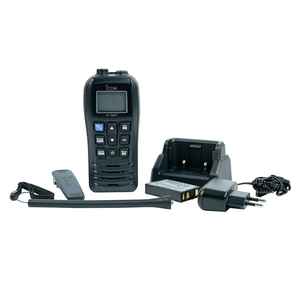 Icom IC-M37E håndholdt VHF 6 W flytende i vann