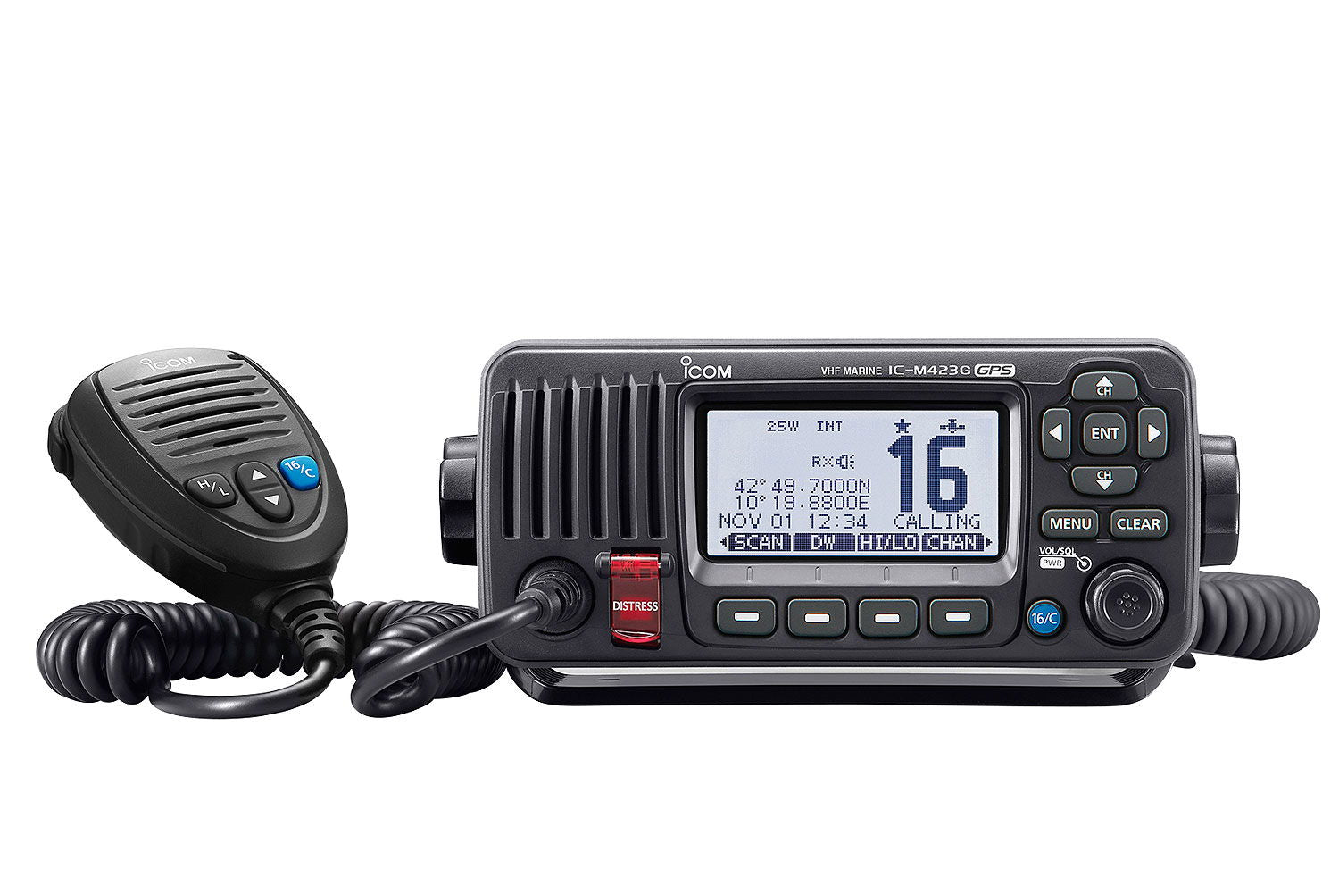 Icom IC-M423GE stasjonær VHF forfra