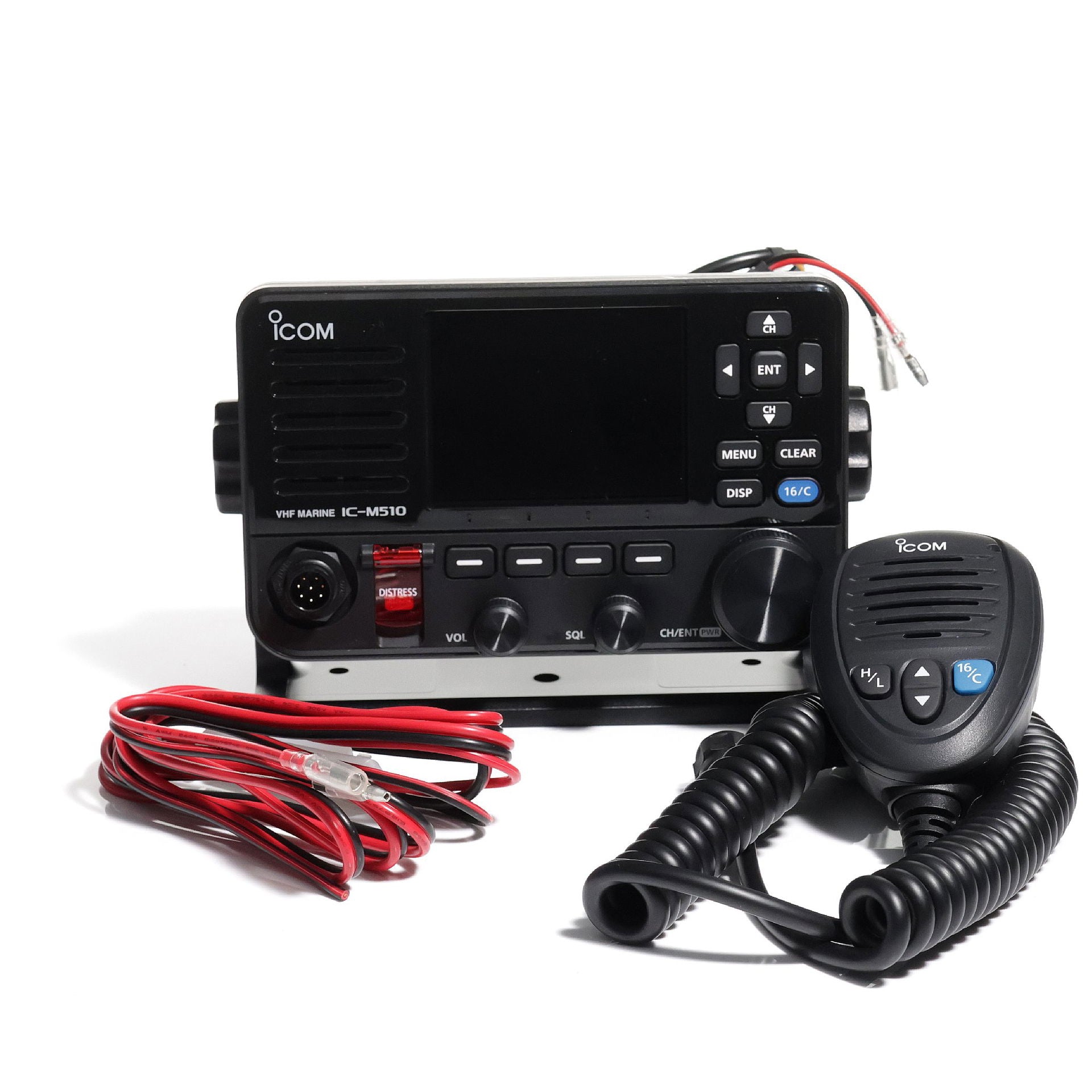 Icom IC-M510E stasjonær VHF nærbilde av knapper