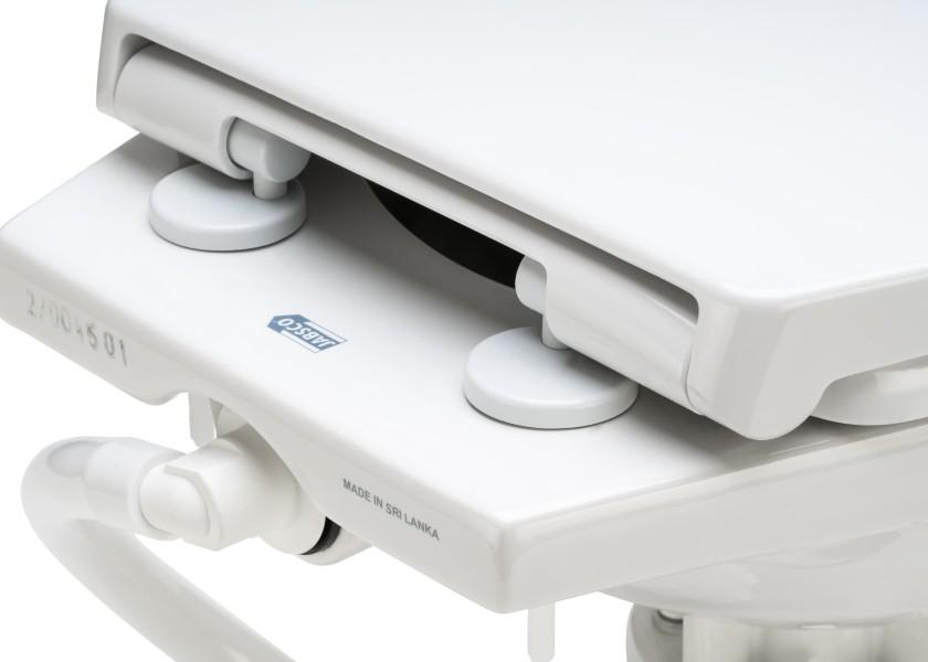Elektrisk toalett 24V komfortstørrelse sjøvannspumpe soft-close - Jabsco