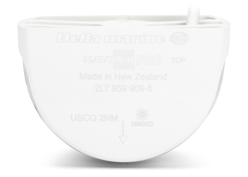 Lanternesett NaviLED PRO styrbord, babord og akterlanterne hvit LED 12/24V - Hella Marine