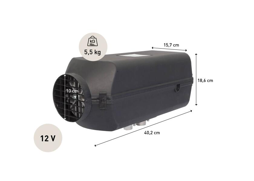 Dieselvarmer 4D 12V 4 kW med brakett for båt 7,5-15 m - Autoterm