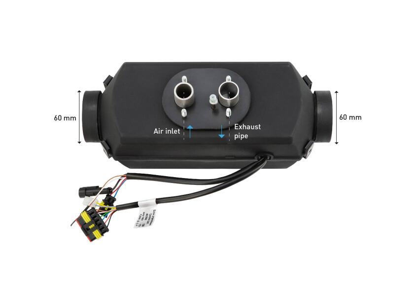 Dieselvarmer 2D 12V 2 kW med brakett for båt 2-7,5 m - Autoterm