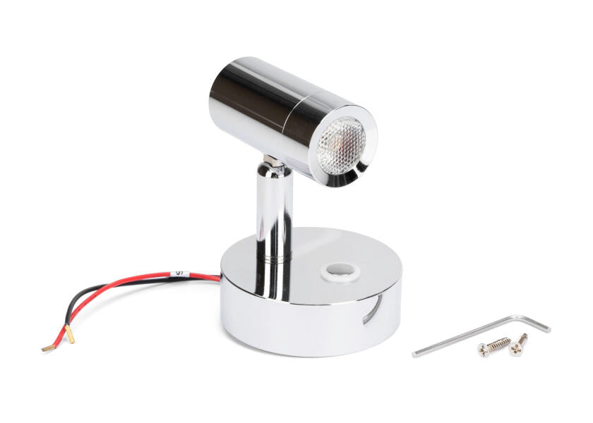 LED leselampe med touch-bryter og USB-C sølv 2700K - SEATEC
