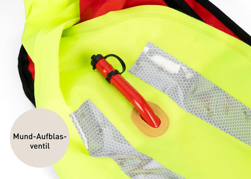 Automatvest CLASSIC 165 rød 165 N inkl. sikkerhetslne - SEATEC