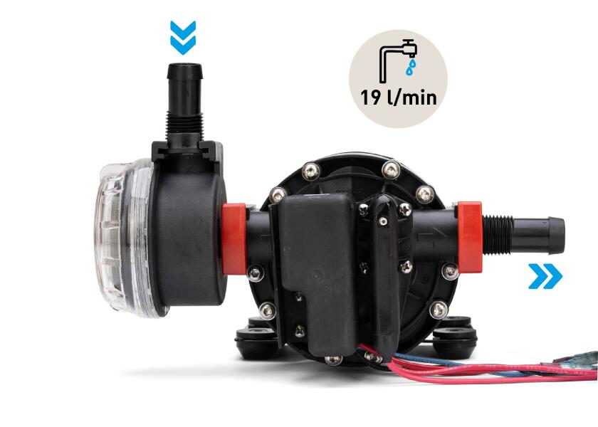 Trykkvannspumpe Flow Master 5.0 12V 19 l/min membranpumpe - Johnson Pump