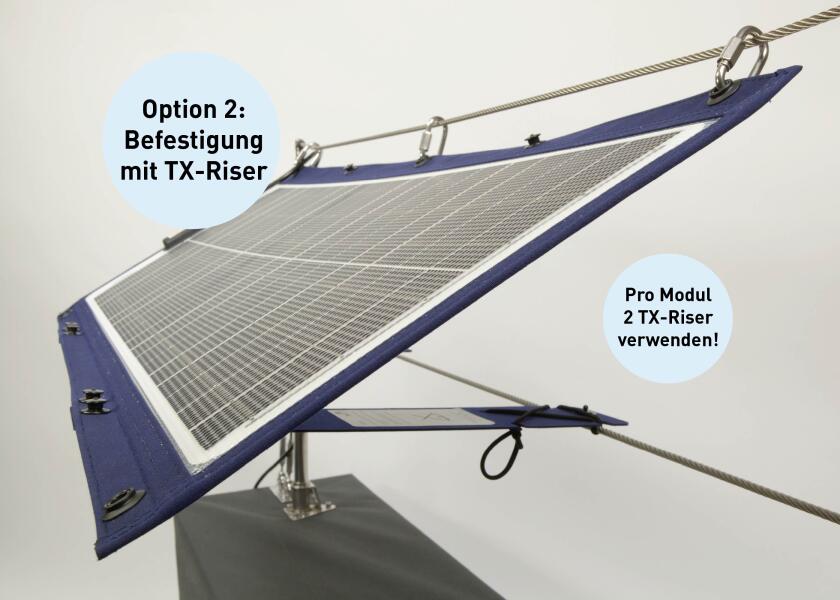 Solcellepanel TX-Rail 22052 120 W for rekkemontering - SUNWARE