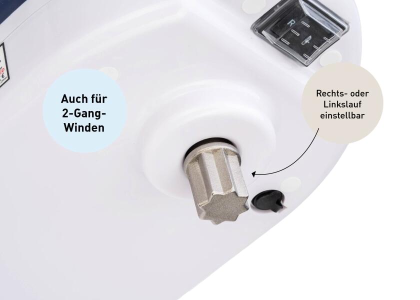 Elektrisk vinsjhåndtak ABT 390 mm plast lithium - WinchRite