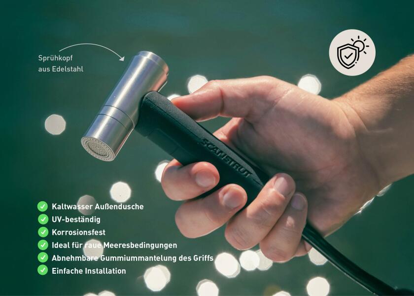 Ventura utendørsdusj med Quick-Connect IP68 - SCANSTRUT