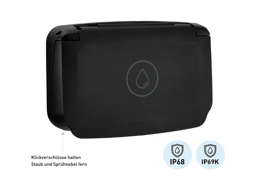 Ventura utendørsdusj med Quick-Connect IP68 - SCANSTRUT
