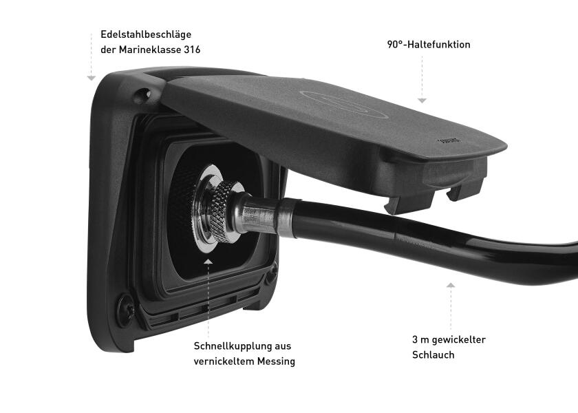 Ventura utendørsdusj med Quick-Connect IP68 - SCANSTRUT
