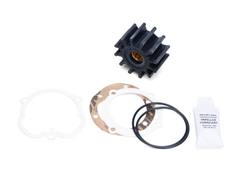 Nærbilde av blader på Impeller MC97 12 blader type 9 innvendig for F5
