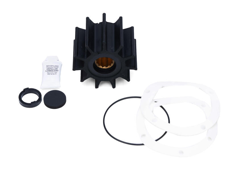 Impeller neopren 11 blader type 9 innvendig 24 mm for F8 - Johnson Pump nærbilde av blader