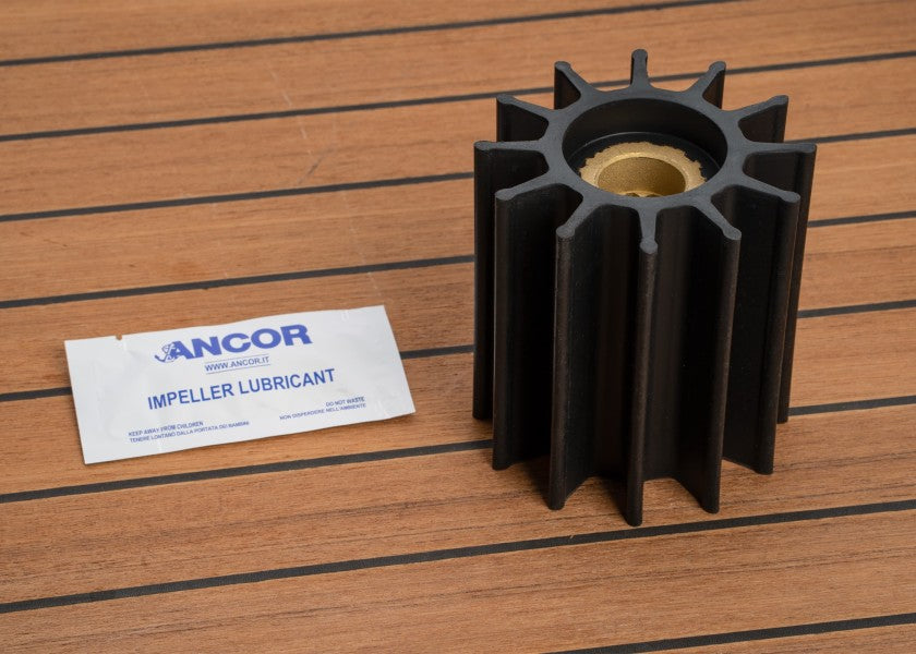 Impeller neopren 12 blader type 10 innvendig Ø 25 mm montert