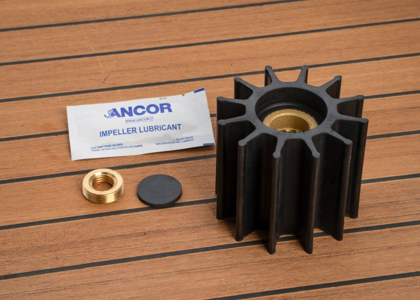 Impeller neopren 12 blader type 10 innvendig Ø 25 mm nærbilde