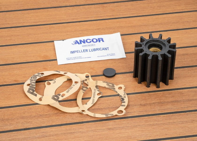 Impeller neopren 12 blader type 9 innvendig 16 mm montert