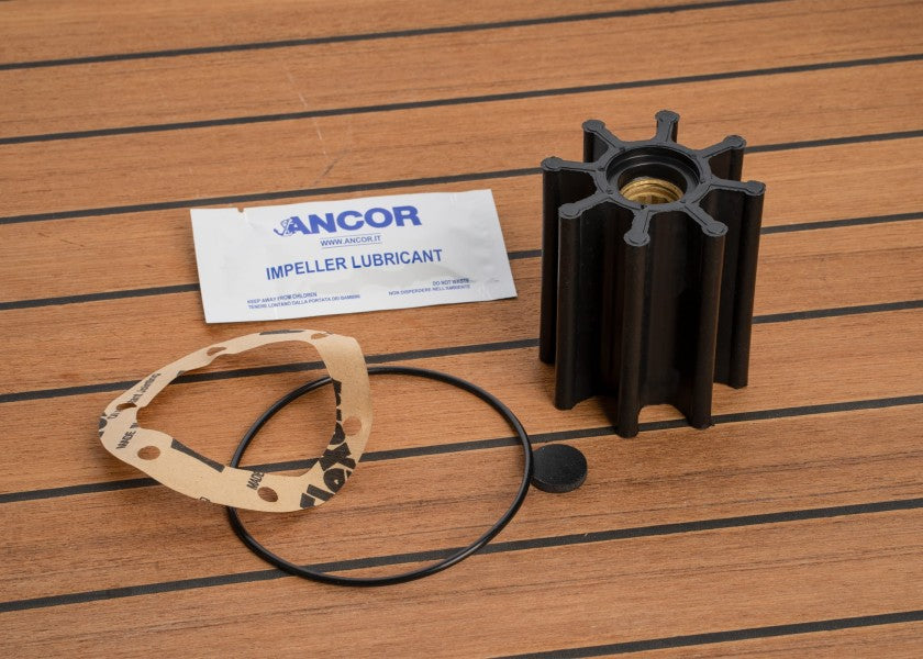 Impeller neopren 8 blader 16 mm montert i motor