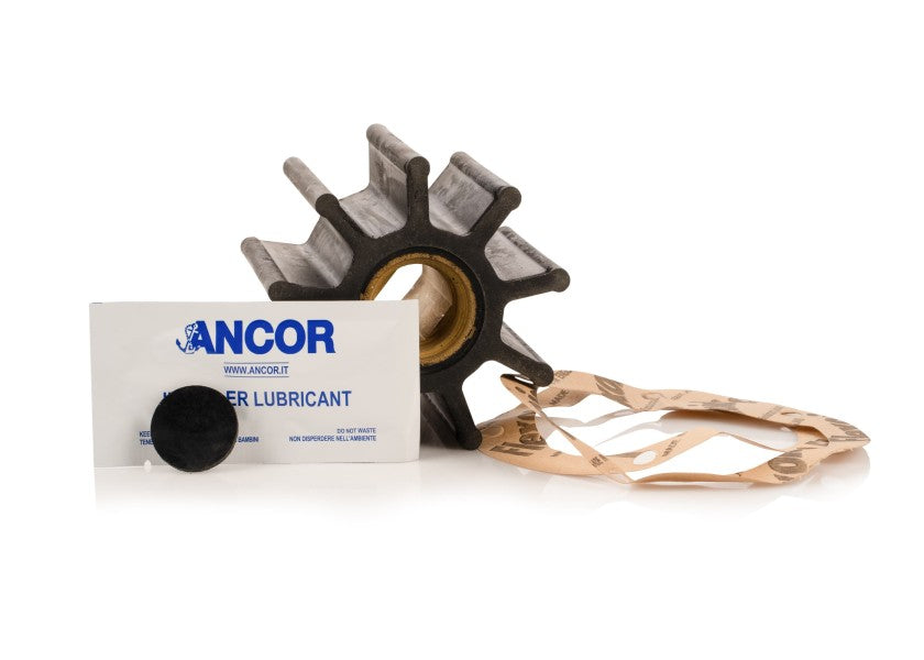 Impeller neopren 9 blader type 3 innvendig 25 mm bakside