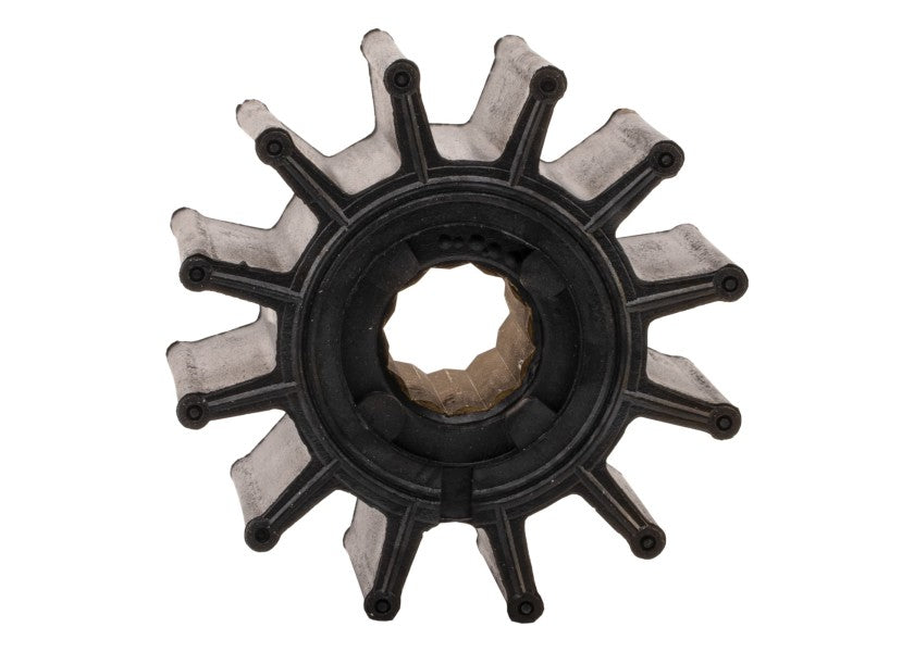 Impeller nitril 12 blader 25 mm innvendig diameter type 9 bakside