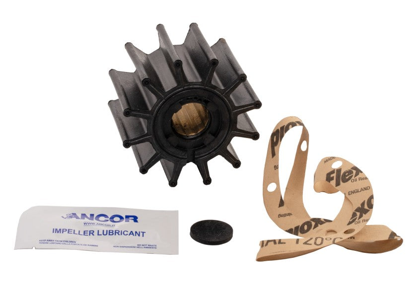 Impeller nitril 12 blader 25 mm innvendig diameter type 9 detalj
