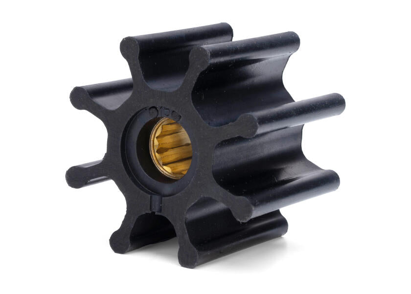 Impeller nitril 8 blader type 9 Ø16 mm for F7 - Johnson Pump bakside