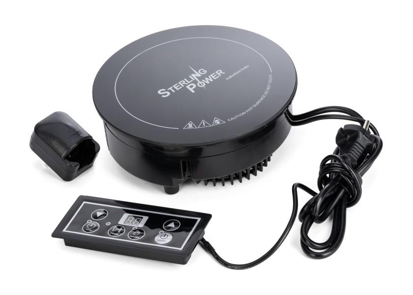 Induksjonskoketopp innfelt 230 V 1000 W med ekstern kontroll STERLING bakside