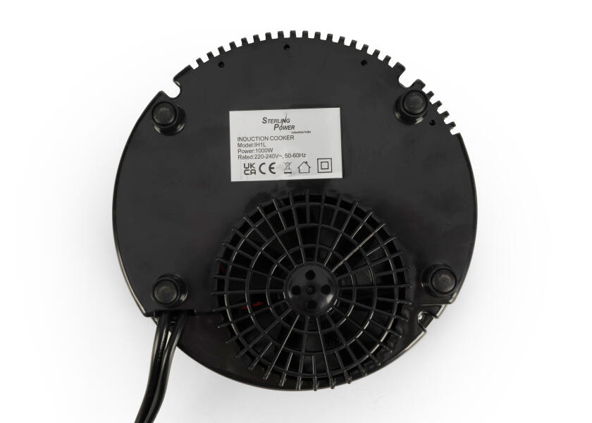 Induksjonskoketopp innfelt 230 V 1000 W med ekstern kontroll STERLING montert i kjøkken