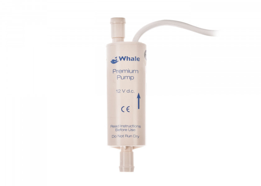 Inline-pumpe 12V 13 l/min for ferskvann - WHALE forfra