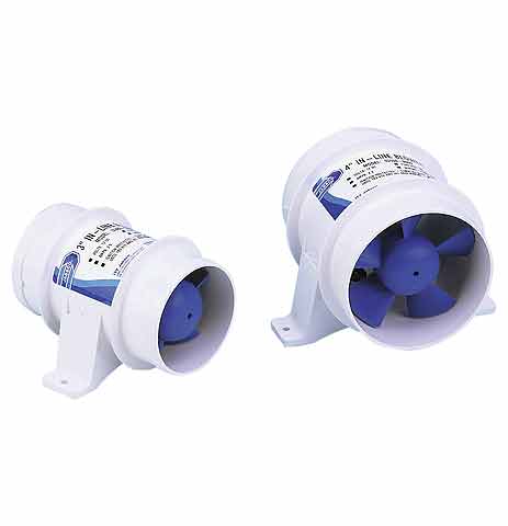 Innebygd vifte 100 mm 12V 6,6 m³/min - Jabsco forfra