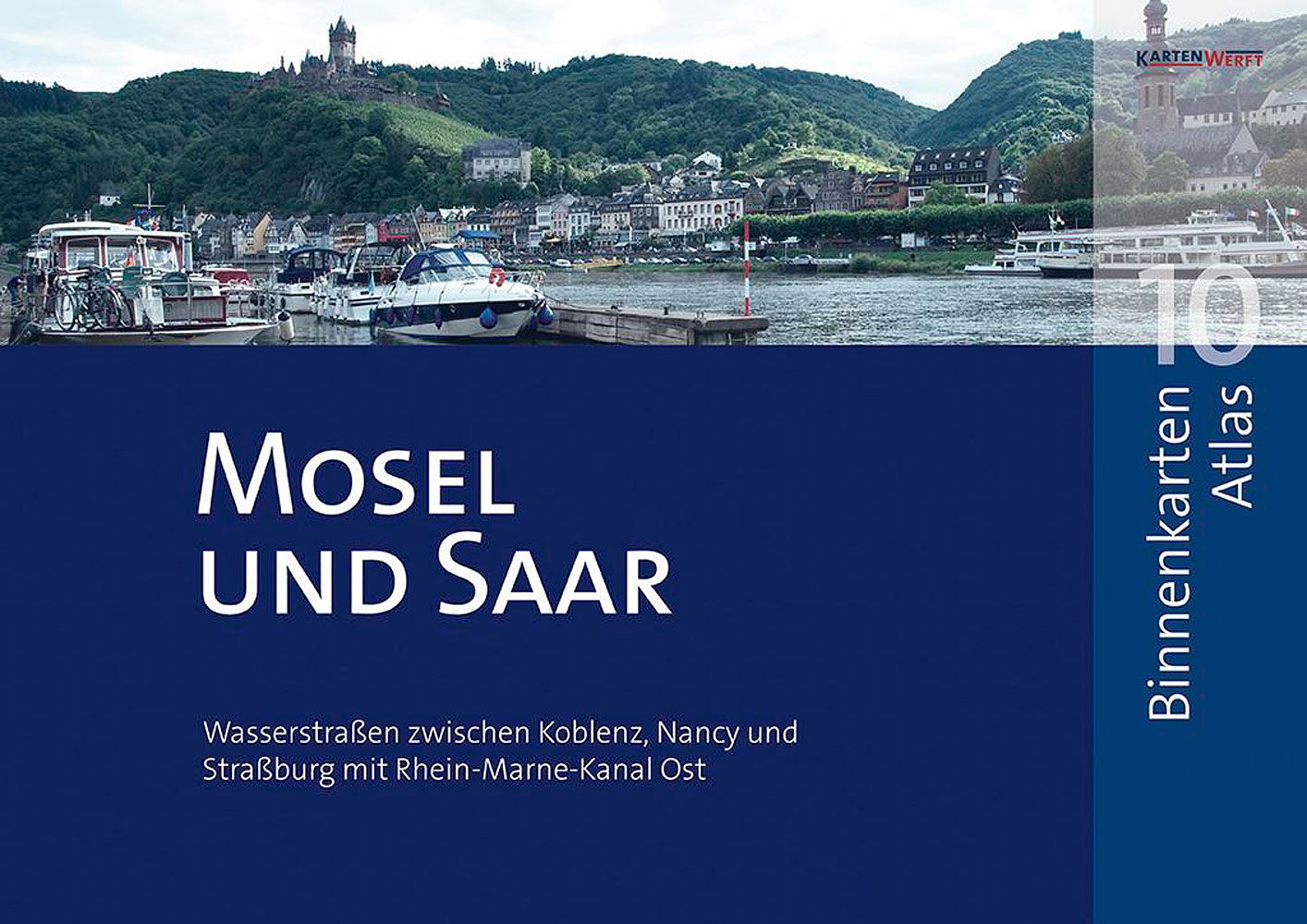 Innlandskart atlas 10 - Mosel og Midtrhinen for navigasjon på vannet