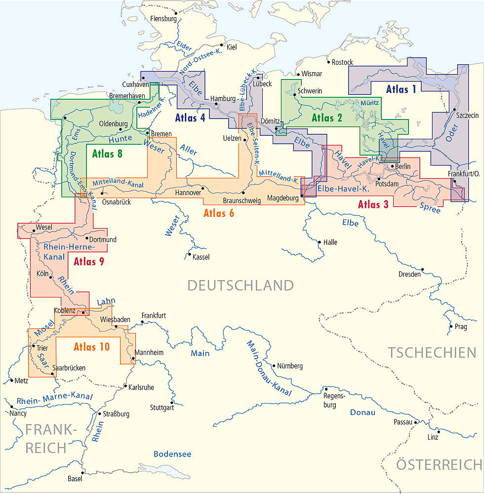 Innlandskart atlas 2 mecklenburgsk innsjøplatå bakside