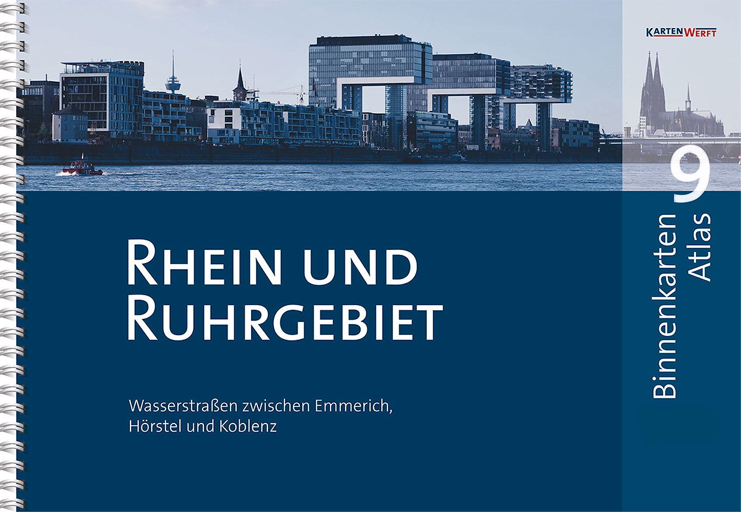 Innlandskart atlas 9 Rhinen og Ruhrområdet 1:40.000 - KartenWerft forfra