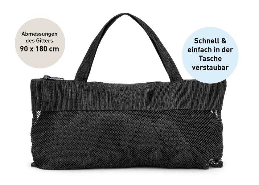 Insektsnett for nedgang 90x180 cm med sugekopper og bag - SEATEC pakket