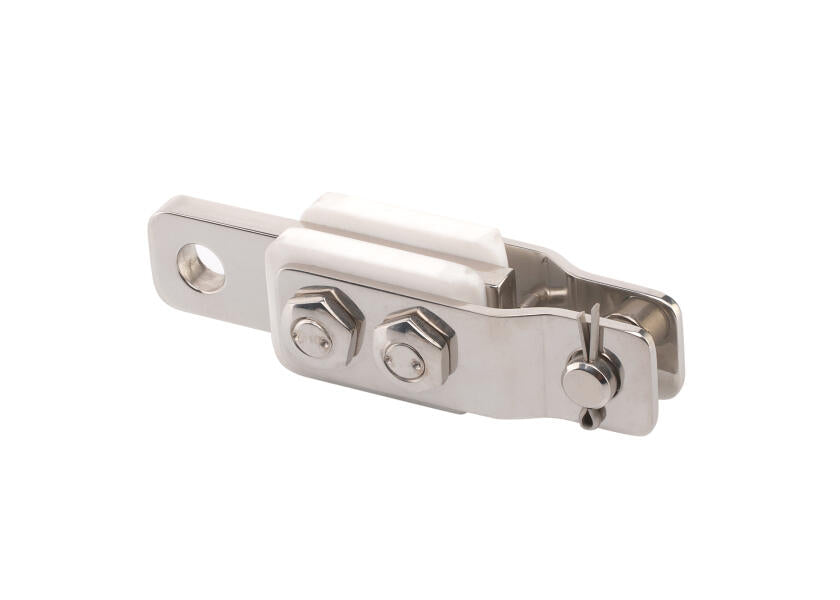 Detalj av Isolator 30/6 A med lynavleder rustfritt stål