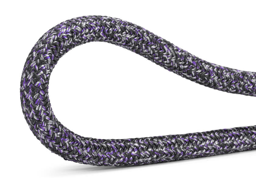 JammerTwin falltau med Dyneema dobbeltfletting metervare - Gleistein detalj av tauender