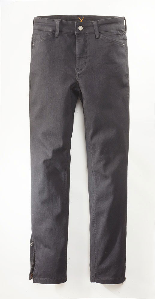 Jeans dame 7/8 lengde bi-elastisk trendy vask - MAC detalj på glidelås