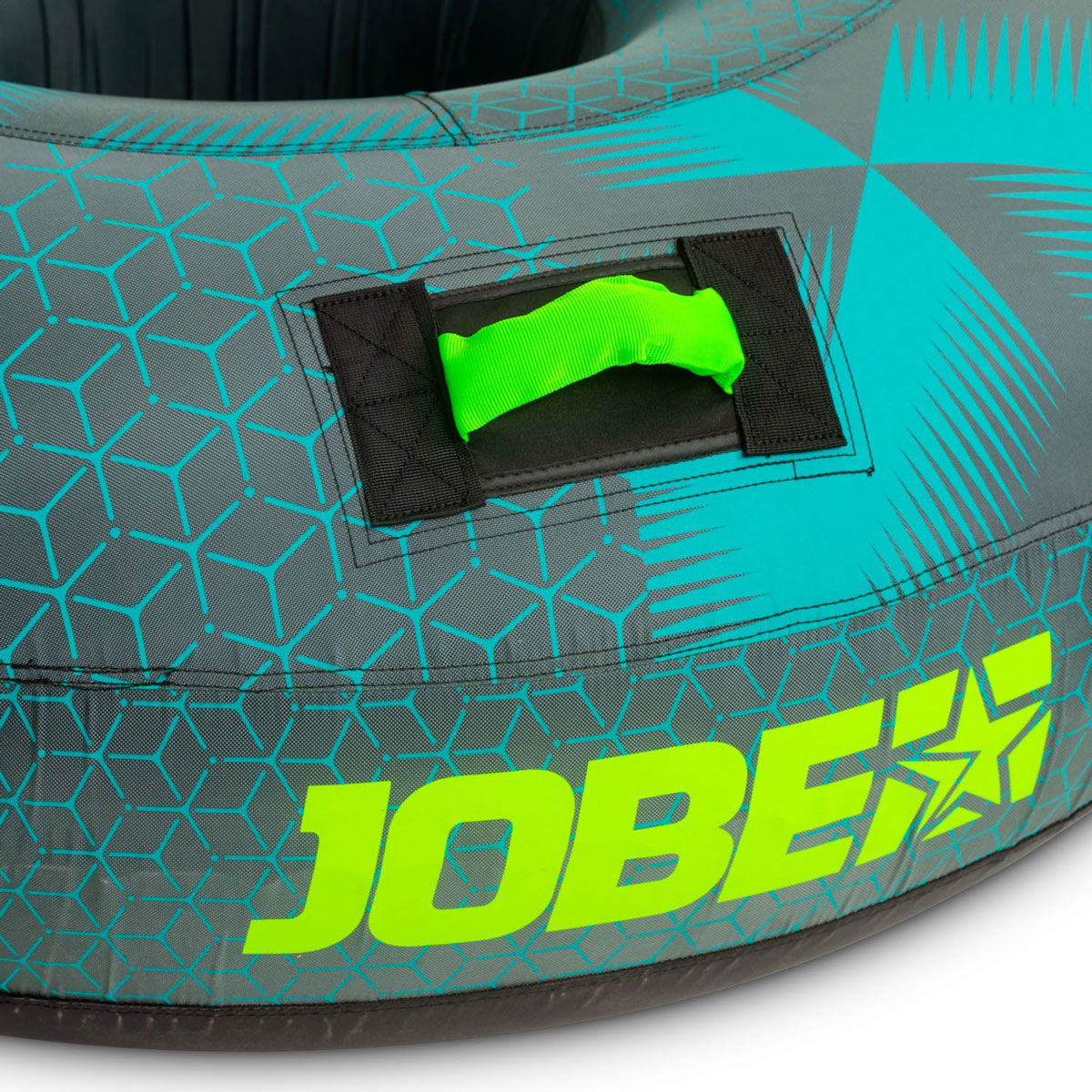 Nærbilde av neoprenhåndtak på Jobe Hotseat Towable vannsportleke 1 person 50x52 cm