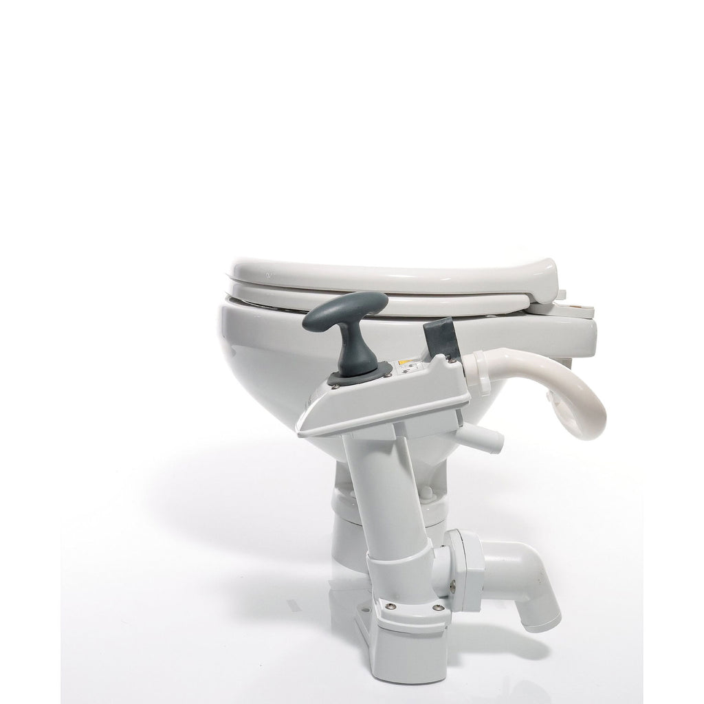 Johnson Pump Aqua T manuelt toalett porselen soft close montert ombord