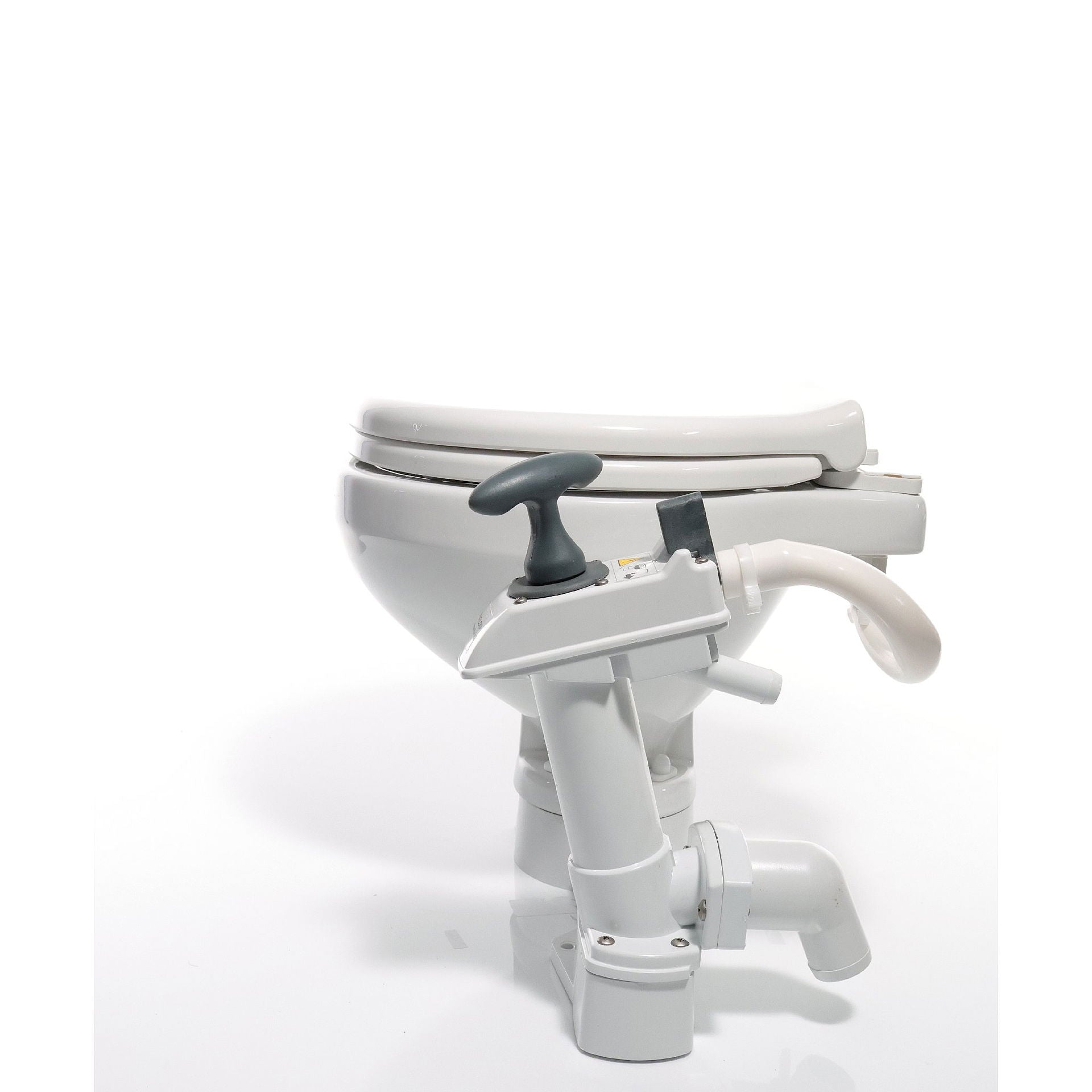 Johnson Pump Aqua T manuelt toalett porselen soft close montert ombord