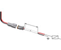 Kabelforlengelsessett for sylindre 1,5 m og 2 x 6 m - Ultraflex forfra