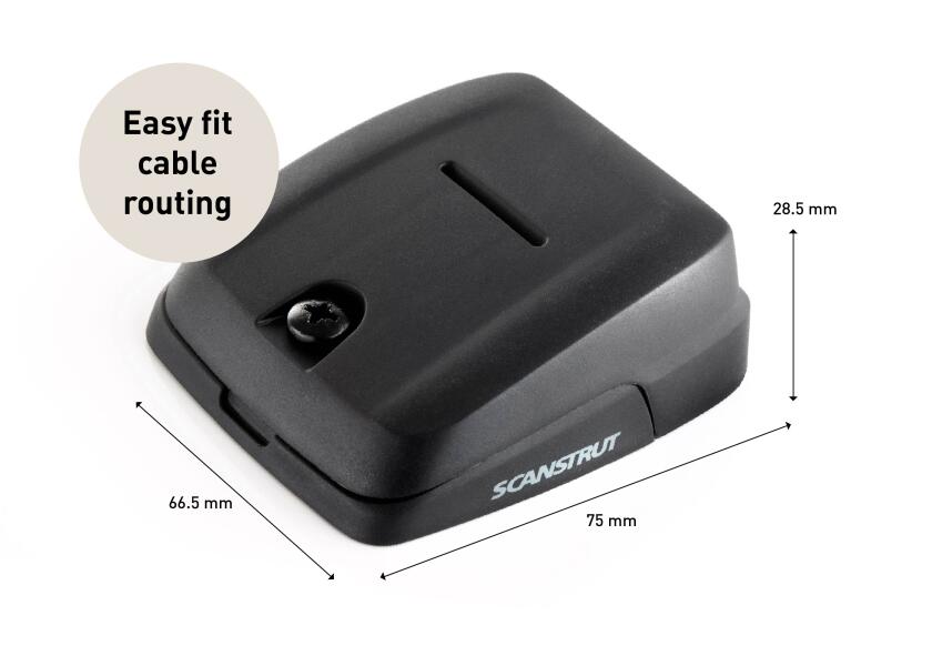 Kabelgjennomføring dobbel 5-10 mm DS-HD10-BLK svart - Scanstrut
