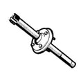 Kabelgjennomføring for styring aluminium S-40 - Ultraflex for båt