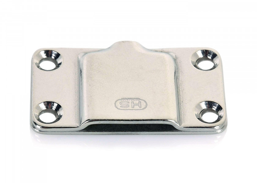 Kalesjebeslag forkrommet feste for kalesjebøyle 44 x 25 mm bakside