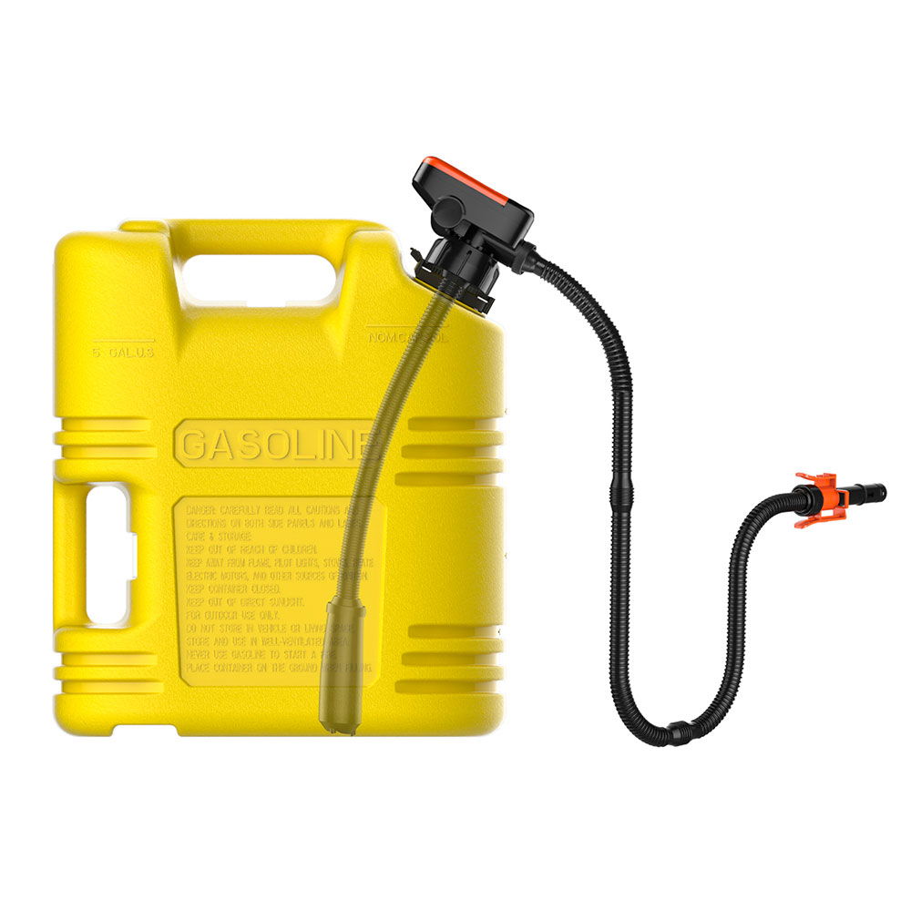 Detalj av Kanister-transferpumpe for bensin, diesel og vann 12V