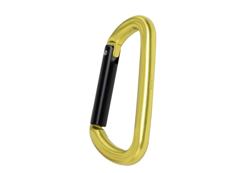 Karabinkrok aluminium TRAPPER STRAIGHT GATE asymmetrisk forfra
