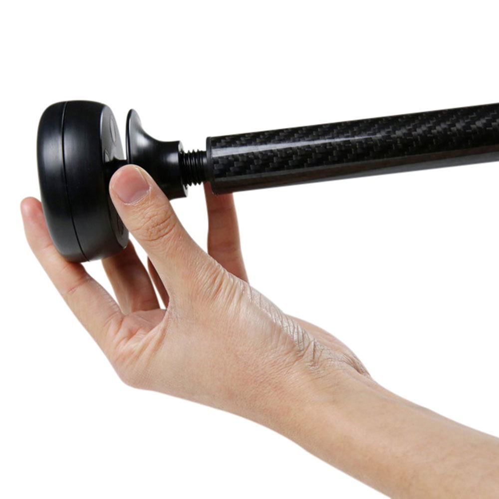 Karbonmast 33 cm tredelt for instrumenter detalj