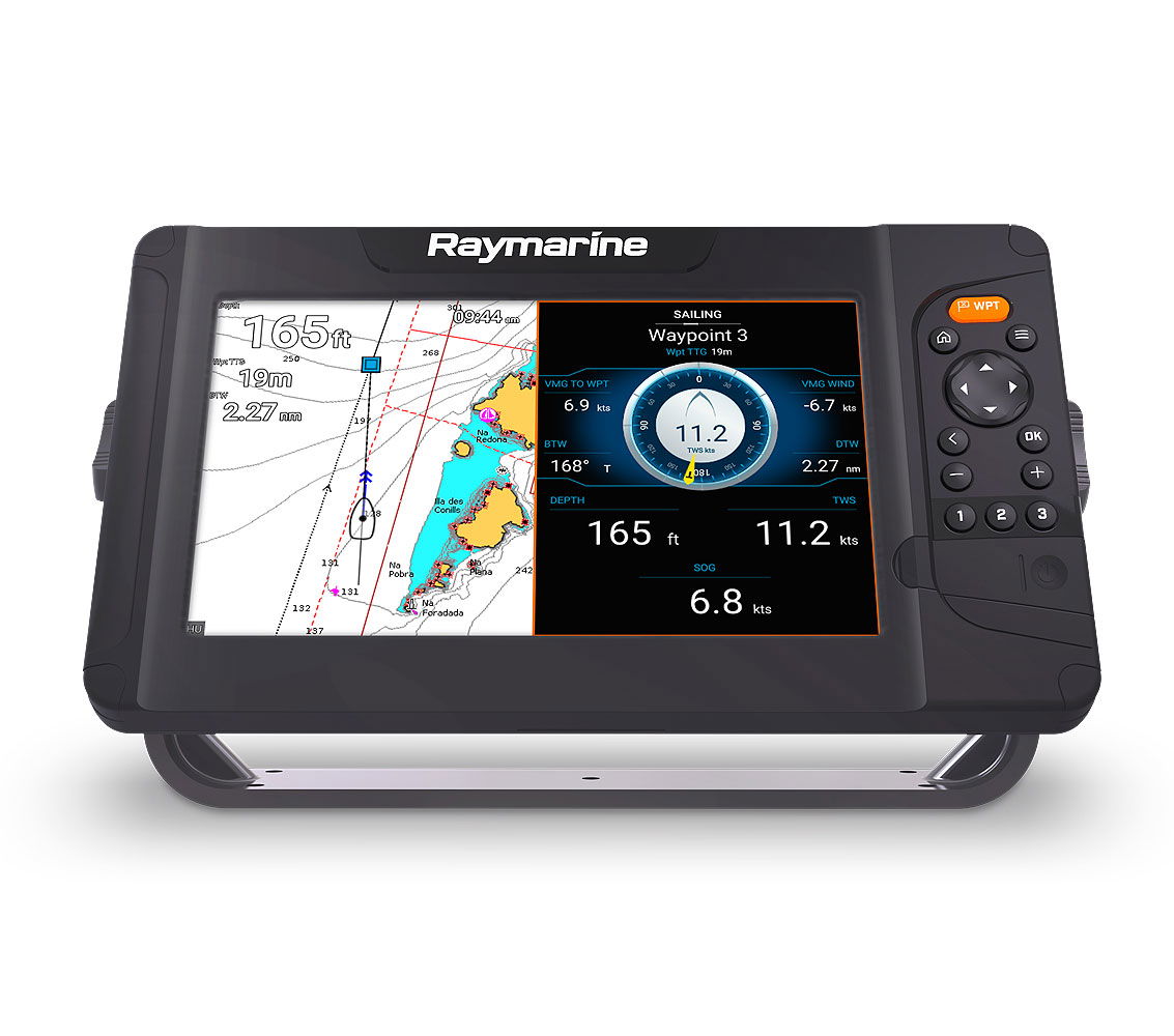 Kartplotter Raymarine Element 7 S med tastefelt bakside