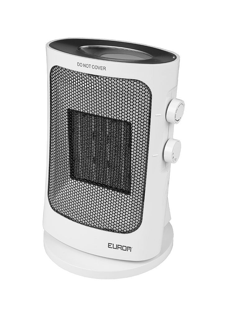 Keramisk varmeovn 1500W 3 trinn 220V termostat forfra