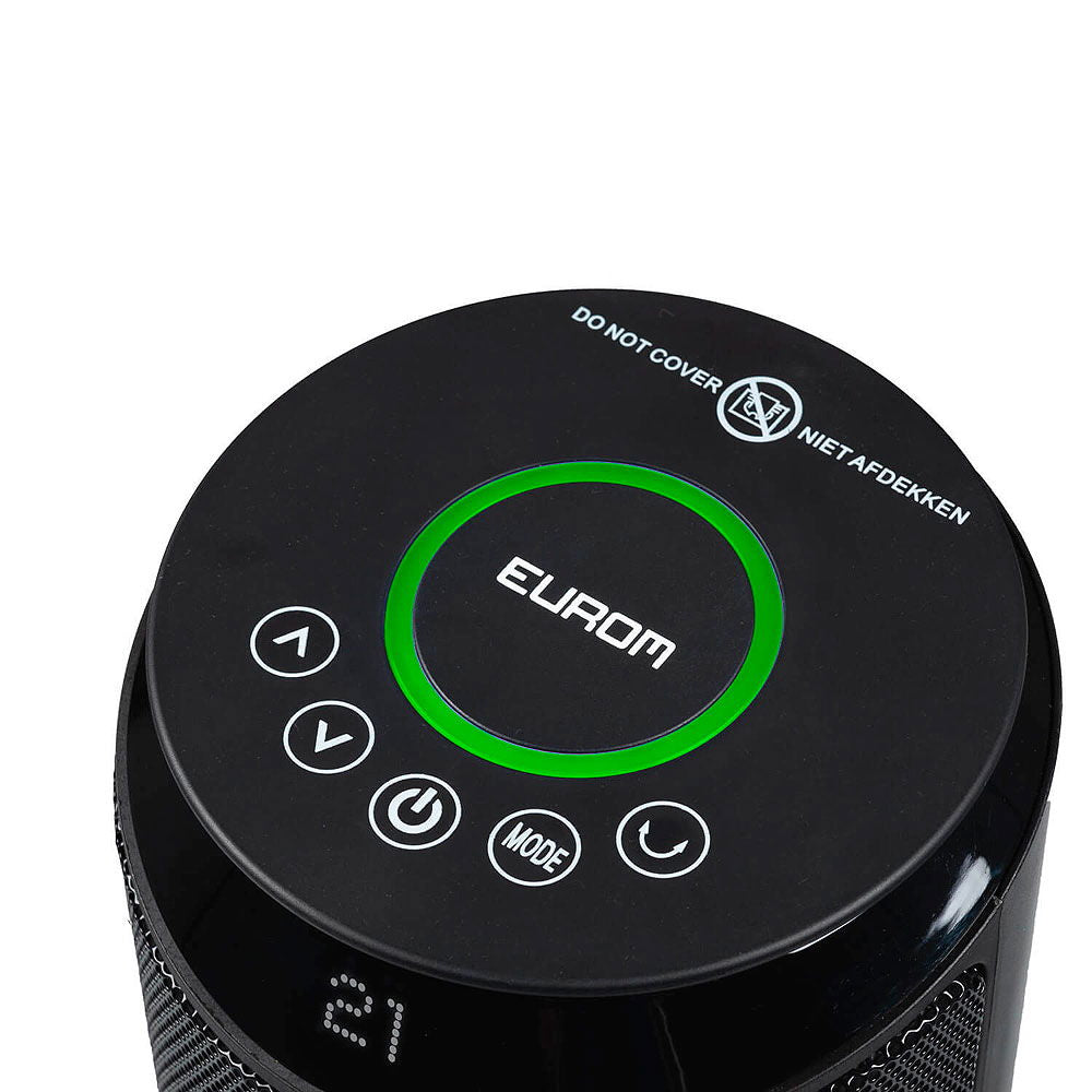 Montert keramisk varmeovn 2000 W med WiFi-styring 3 trinn 230 V