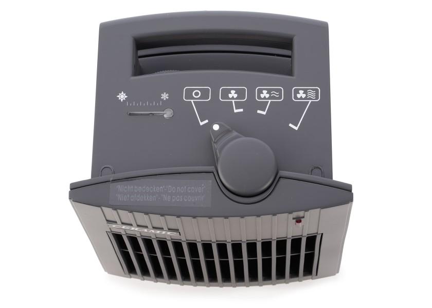 Keramisk vifteovn 230 V 0,8-1,5 kW trinnløs regulering mørkegrå bakside